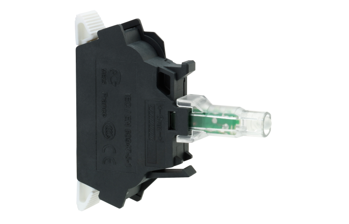 WHITE LIGHT BLOC WITH EGRAL LED 12VAC, ZBVJ15, CONTROL & SIGNALLING, PUSH BUTTONS, PILOT LIGHTS & CONTROLS, DIA 22 COMMON FOR METAL, PLASTIC - SCHNEIDER ELECTRIC (pavadinimas tikslinamas)