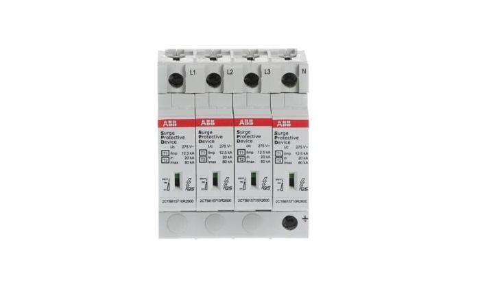 Apsauga viršįtampių 4P B+C 12.5kA 1+2 tipo OVR T1-T2 4L 12.5-275s P  QS - ABB