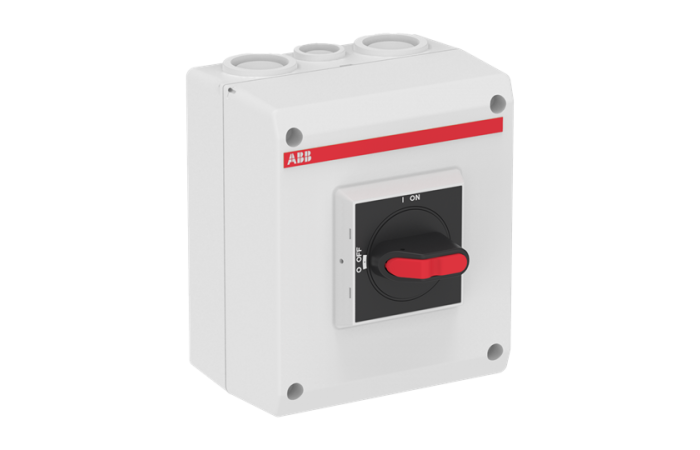 Jungiklis saugumo 3P 25A IP65 OTP25B3M - ABB