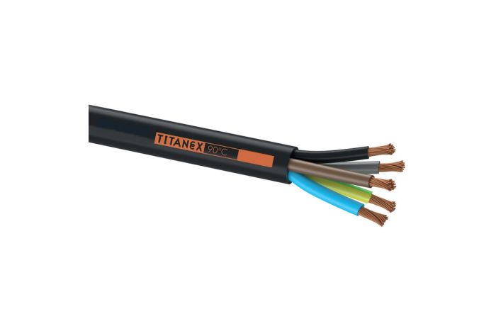 Kabelis guminis H07RN-F 5x25mm2 Titanex 450/750V Eca klasė [matuojamas] - ELMAT