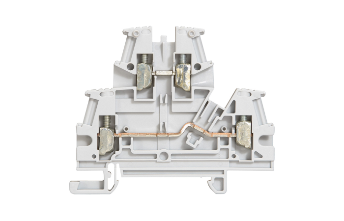 Gnybtas 2.5mm2/5mm 2-jų aukštų pilkas ant bėgelio Viking 3 -LEGRAND