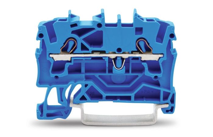 Gnybtas 2.5mm2/5.2mm mėlynas ant bėgelio - WAGO