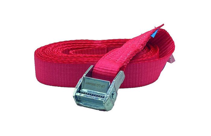 Diržas tvirtinimo 35mm L-6m su užspaudimu raudonas PZK635 - PROTEC