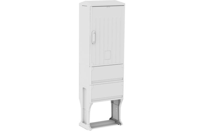 Skydas v/t 820x528x320mm IP44 poliesterio be montažinės plokštės su pamatu KSZ 53x80+KF - EMITER