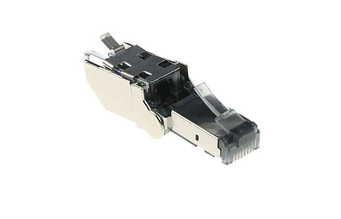 Kištukas RJ45 Kat.6A FTP motuojamas, atlenkiamas - MMC