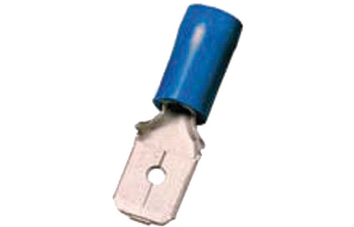 Antgalis izoliuotas 1.5-2.5mm2 mėlynas (plokštieji kištukai 6.3x0.8) ICIQ268FS [100] - INTERCABLE