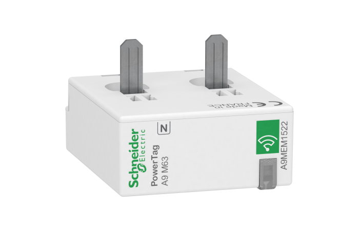 Jutiklis energijos apskaitai 1P+N 63A pajungimas iš apačios Monoconnect PowerTag Acti9 - SCHNEIDER ELECTRIC