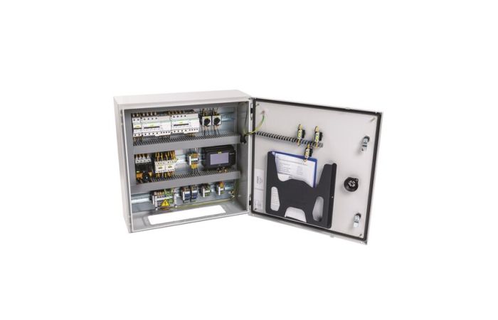 Skydelis valdymo v/t 2 grupių su automatika IP65 apsaugai nuo vamzdžių užšalimo SBS-FP-6x16A-MODBUS - RAYCHEM