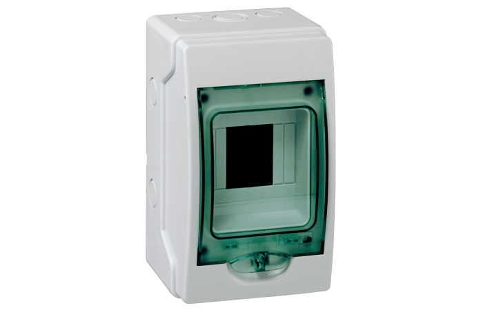 Skydelis v/t 4 (1x4) modulių IP65 su PE/N gnybtais skaidrios durys Mureva - SCHNEIDER ELECTRIC