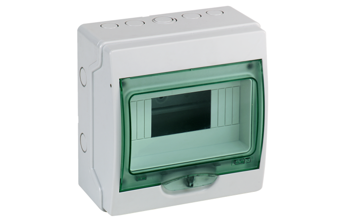Skydelis v/t 8 (1x8) modulių IP65 su PE/N gnybtais skaidrios durys Mureva - SCHNEIDER ELECTRIC