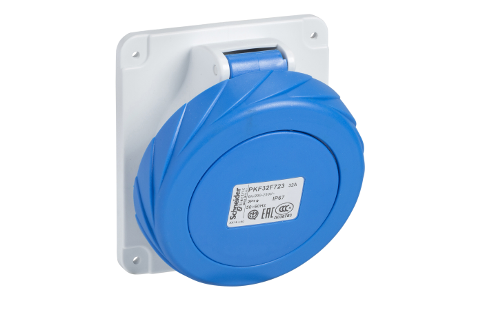 Kontaktligzda 125A 2P+E IP67, 81290, INDUSTRIAL SOCKET OUTLETS, PRATIKA LV SOCKETS AND PLUGS, SOCKET LV MOB.16 AN - SCHNEIDER ELECTRIC (pavadinimas tikslinamas)