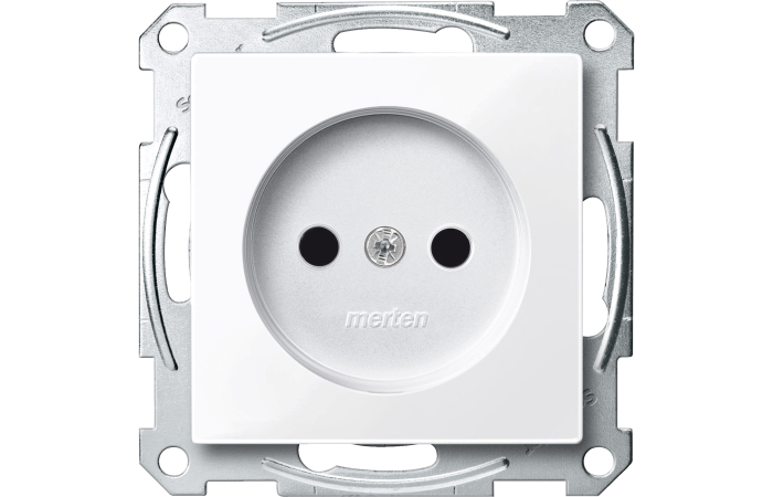 Merten System M mait.lizdas.Su kontaktu apsauga.2P., MTN2000-0325, WIRING DEVICES, MERTEN, WD RANGES FLUSH, WHITE AND PW (T0) - SCHNEIDER ELECTRIC (pavadinimas tikslinamas)