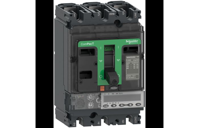 NSX250HB1 75kA AC 3P 250A 5.2E, C25V35E250, LV POWER CIRCUIT BREAKERS AND SWITCHES, MCCB OPTIMUM OFFER, COMPACT NSX - SCHNEIDER ELECTRIC (pavadinimas tikslinamas)