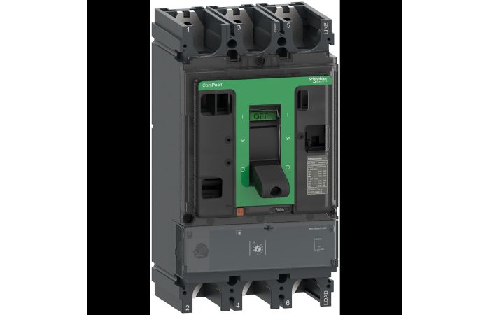 NSX630HB1 75kA AC 3P 500A 1.3M, C63V31M500, LV POWER CIRCUIT BREAKERS AND SWITCHES, MCCB OPTIMUM OFFER, COMPACT NSX - SCHNEIDER ELECTRIC (pavadinimas tikslinamas)