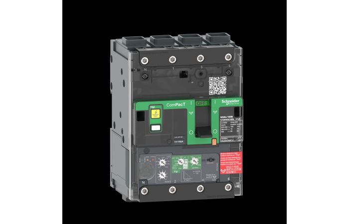 NSXm160F 36kA AC 4P 160A 4.1 ELINK, C12F44V160L, LV POWER CIRCUIT BREAKERS AND SWITCHES, MCCB OPTIMUM OFFER, COMPACT NSXM - SCHNEIDER ELECTRIC (pavadinimas tikslinamas)