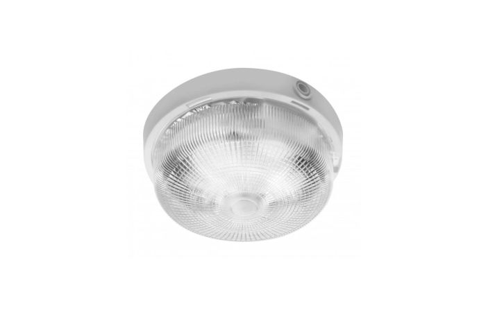 Šviestuvas v/t 1x100W E27 IP44 su stiklu baltos spalvos D230 H95 RINGO - GTV