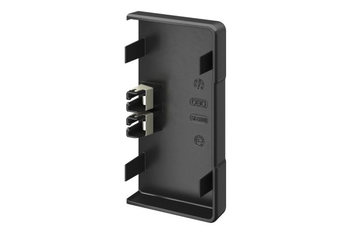 Dangtelis galinis 53x100 Rapid 45-2 be halogenų juodas RAL9005 GK-E53100SW - OBO BETTERMANN