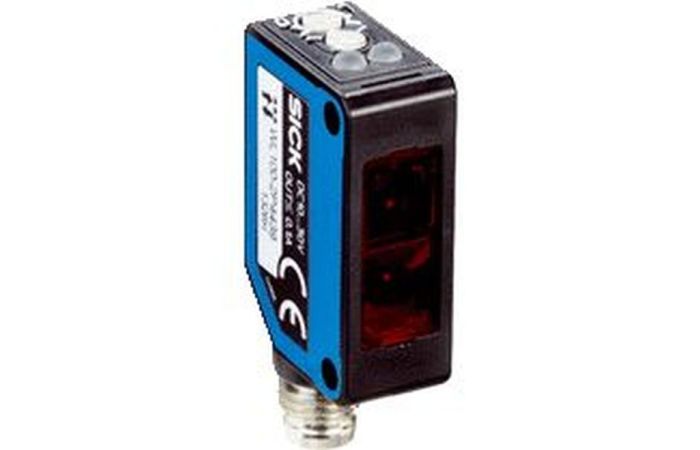 Jutiklis fotoelektrinis 20x11mm L31mm Sn7.2m 10-30V DC PNP M8 jungtis WL100-2P3439 - SICK