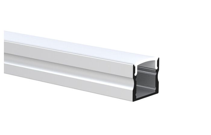 Profilis LED juostai v/t aliumininis 17x15.4 L-2m sidabrinės spalvos su dangčiu galiniais dangteliais ir tvirtinimo laikikliais S1715 SILVER 2m - NORTHCLIFFE