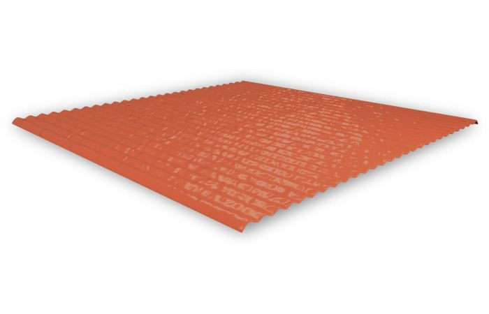 Paklotas aliuminis 300x260mm raudonos spalvos SingleHook FlatTile sheet metal - K2 SYSTEMS