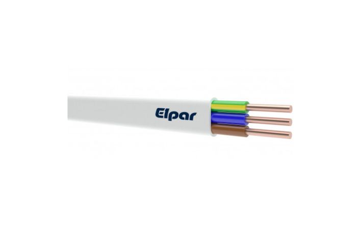 Kabelis plokščias HDHp-J 3x2.5mm2 300/500V Dca klasė [Ritė po 100m] - ELPAR