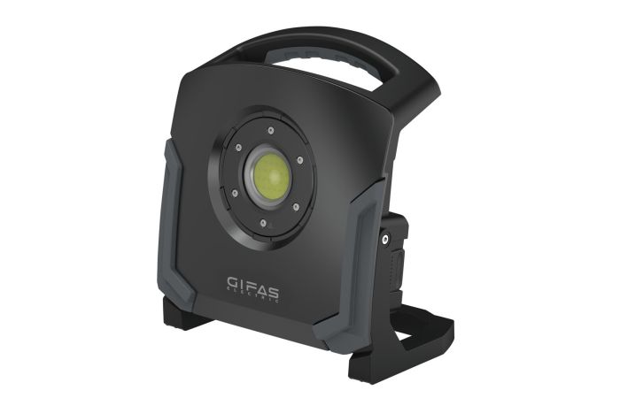 Žibintuvėlis nešiojamas LED 60W IP44/IP65 6000K 6350lm 3x18V ir 5m kabeliu WorkLED W60 HYBRID - GIFAS