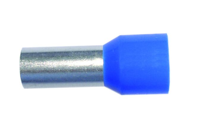 Antgalis gilzinis izoliuotas 2.5mm2 Cu mėlynas L-8mm [200] - PROTEC