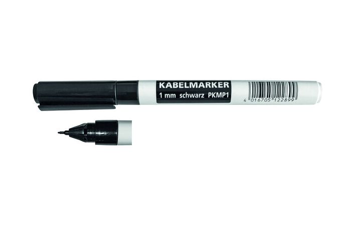 Markeris 1mm juodas PKMP1 - PROTEC