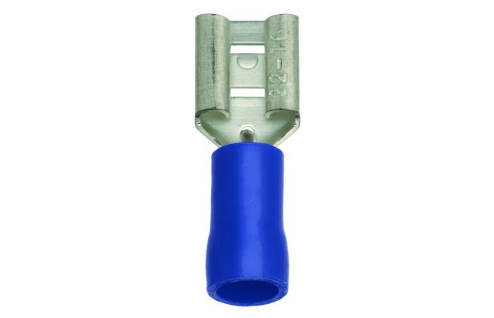 Antgalis izoliuotas 1.5-2.5mm2 mėlynas (plokštieji lizdai 6.3x0.8) PFSHI [100] - PROTEC
