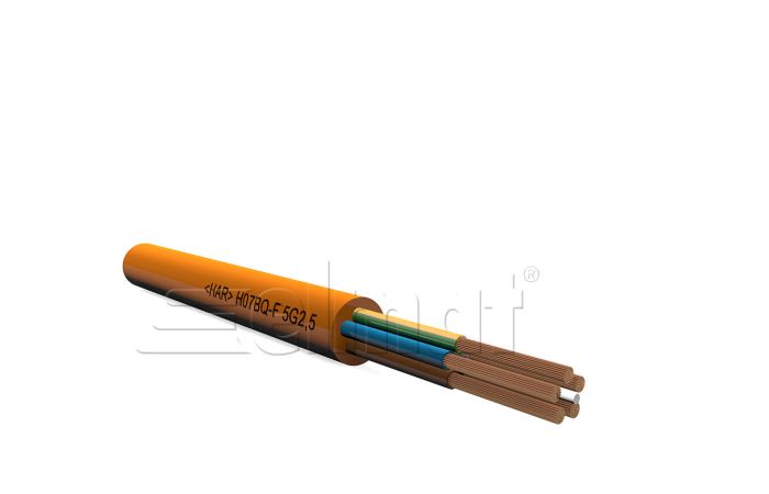 Kabelis lankstus H07BQ-F 5x2.5mm2 450/750V (-30C, +80C) PUR [matuojamas] - ELMAT