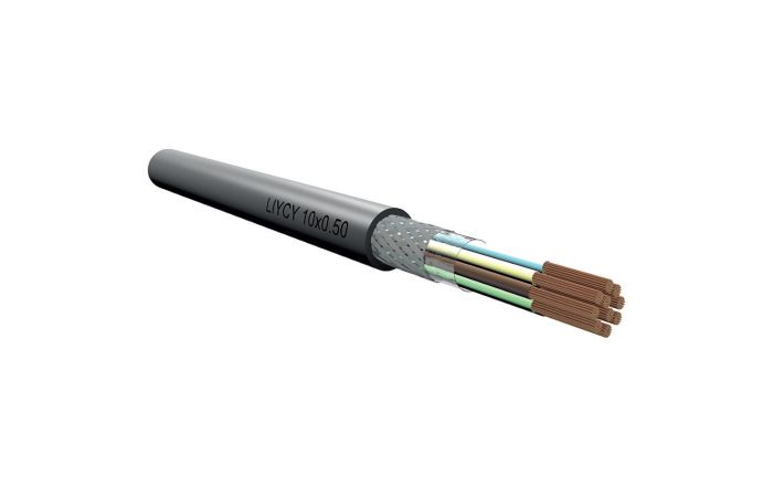 Kabelis lankstus ekranuotas LiYCY-O 4x1.5mm2 300V Eca klasė [matuojamas] - ELMAT
