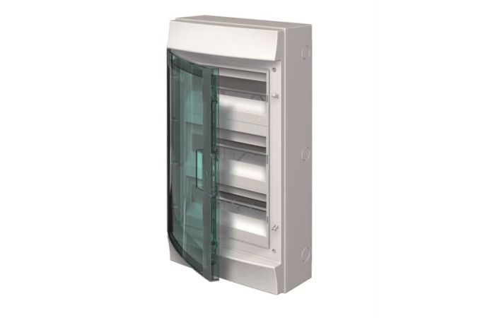 Skydelis v/t 36 (3x12) modulių IP65 be šynelių skaidrios durys MISTRAL65 750 - ABB