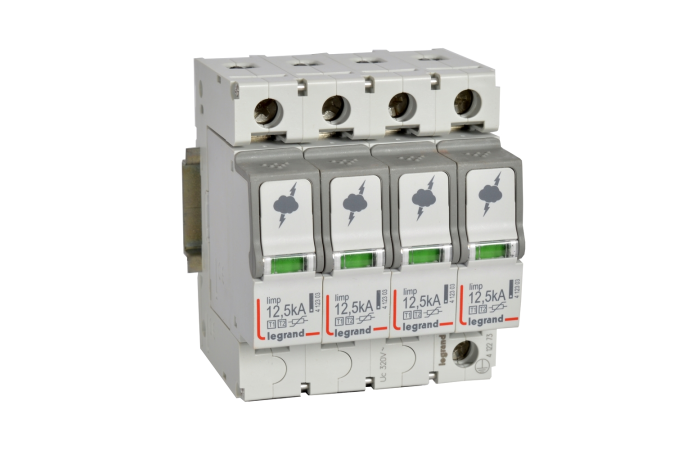 Apsauga viršįtampių 4P B+C 12.5/60kA 1+2 tipo - LEGRAND