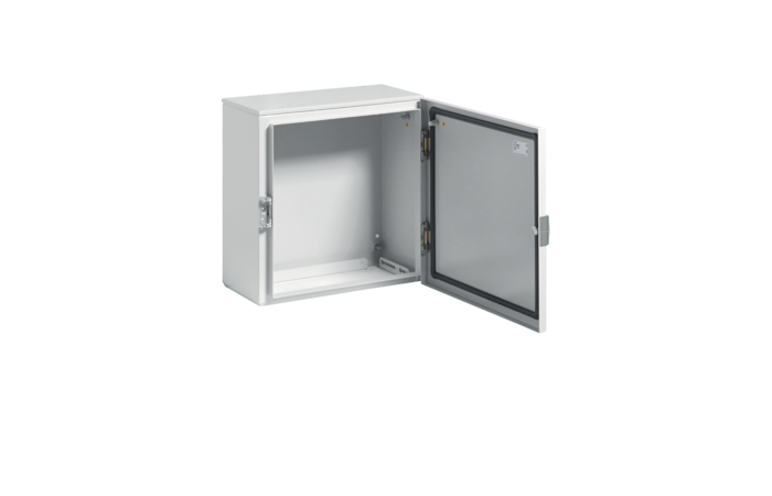 Skydas v/t 400x400x200mm IP65 metalinis Orion (be montažinės plokštės) - HAGER
