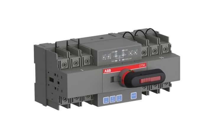 Perjungiklis 3P 63A 1-0-2 su pavara OTM63F3C21D400C - ABB