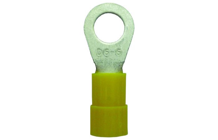 Antgalis kilpinis izoliuotas 4-6x5 Cu geltonas DIN 46237 PQKR [50] - PROTEC