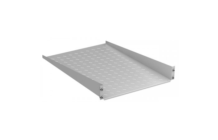Lentyna montažinė, gylis 250mm, 2U, pilka, 25kg, 2-jų taškų 19 - ZPAS