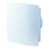 Ventiliatorius 100mm su žaliuzėmis 98m3/val. 34dB(A) 18W 230V IP24 Premium PPQLKA100 - PROTEC