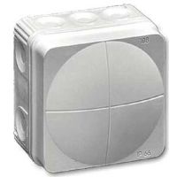 Dėžutė v/t [76x76x51] IP66/IP67 pilka be halogenų D3-14mm PFRAK108 - PROTEC