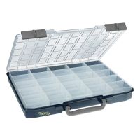 Dėžė su rankena [413x330x55] su skyreliais 25 (25vnt. 55x79mm) CARRY-LITE 55 - CIMCO