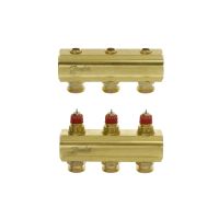 Kolektorius grindiniam šildymui reguliuojamas 1'' 3+3 FHF-3 [pak. po 2 vnt.] - DANFOSS