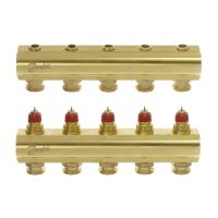 Kolektorius grindiniam šildymui reguliuojamas 1'' 5+5 FHF-5 [pak. po 2 vnt.] - DANFOSS