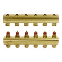 Kolektorius grindiniam šildymui reguliuojamas 1'' 6+6 FHF-6 [pak. po 2 vnt.] - DANFOSS