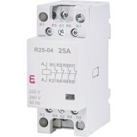 Kontaktorius 4P 25A 230V AC 4nc 2 modulių R25-04 - ETI