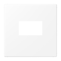 Dangtelis USB lizdui baltos matinės spalvos LS - JUNG