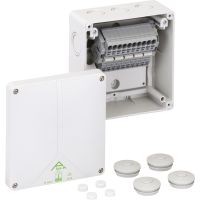 Dėžutė v/t [140x140x79] IP65 iQ su gnybtais 5x6mm2 pilka be halogenų Abox-i SL-6 - SPELSBERG