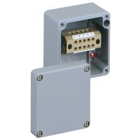Dėžutė v/t [75x80x57] IP66 iQ aliumininė su gnybtais 5x4mm2 pilka ALR88-4 - SPELSBERG