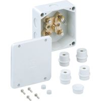 Dėžutė v/t [100x100x50] IP54 su gnybtais 5x6mm2 pilka duroplastas be halogenų WK060-6 - SPELSBERG