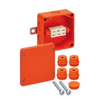 Dėžutė v/t [100x100x50] IP65/IP54 E30-E90 su gnybtais 3x6mm2 be halogenų WKE2-Duo 3x6 - SPELSBERG