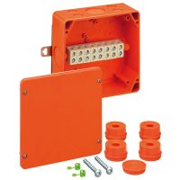 Dėžutė v/t [165x165x76] IP65/54 E30-E90 su gnybtais 8x6mm2 be halogenų WKE4-8x6 - SPELSBERG